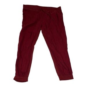 Seven 7 the Utility Jogger in Burgundy elastic waist/cuffed hem. Size XXL II